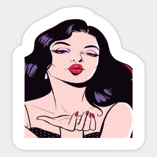 Stunning Girl Sticker